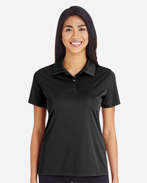Women's Zone Performance Polo on model, front