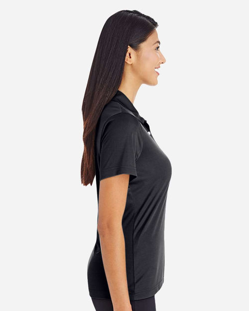 Women's Zone Performance Polo on model, side