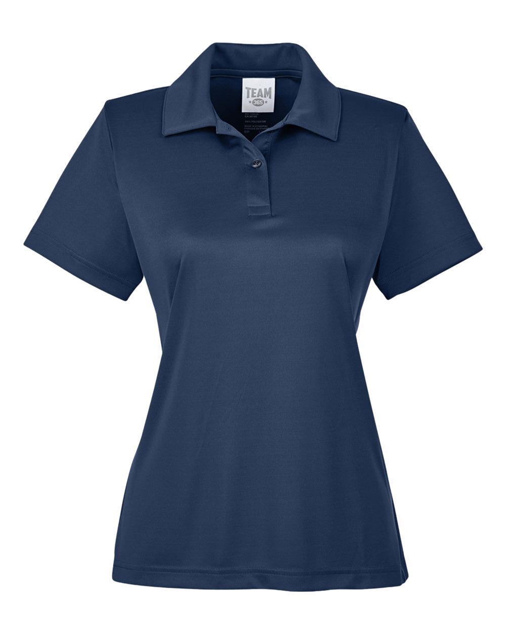 Women's Zone Performance Polo in Sport Dark Navy - flat front