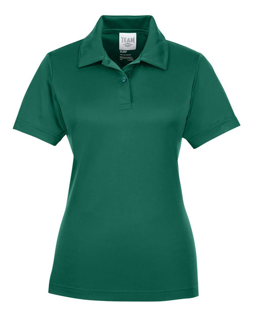 Women's Zone Performance Polo in Sport Forest - flat front