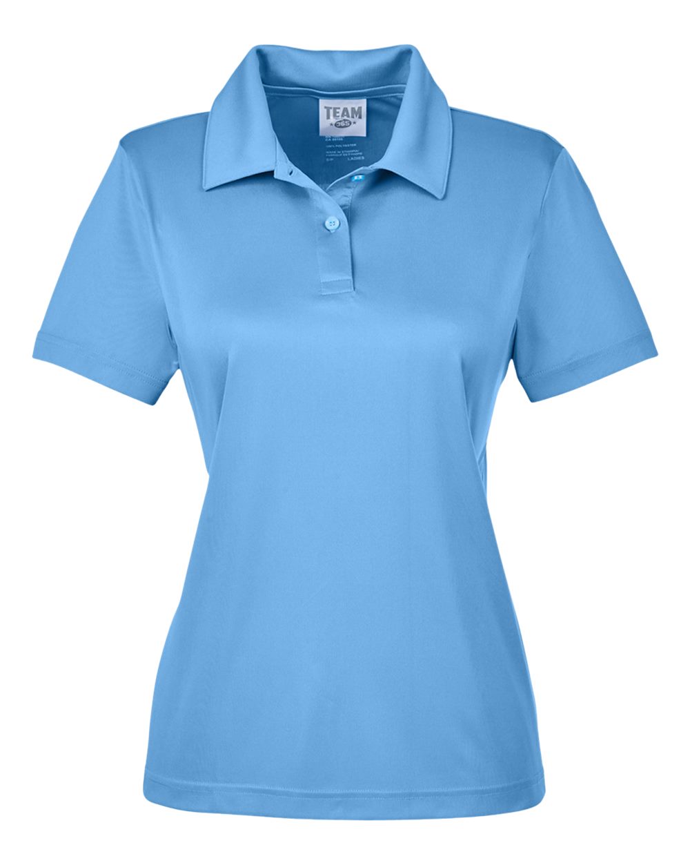 Women's Zone Performance Polo in Sport Light Blue - flat front