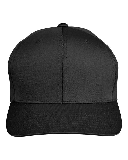 Zone Performance Cap by Yupoong® in Black - flat front