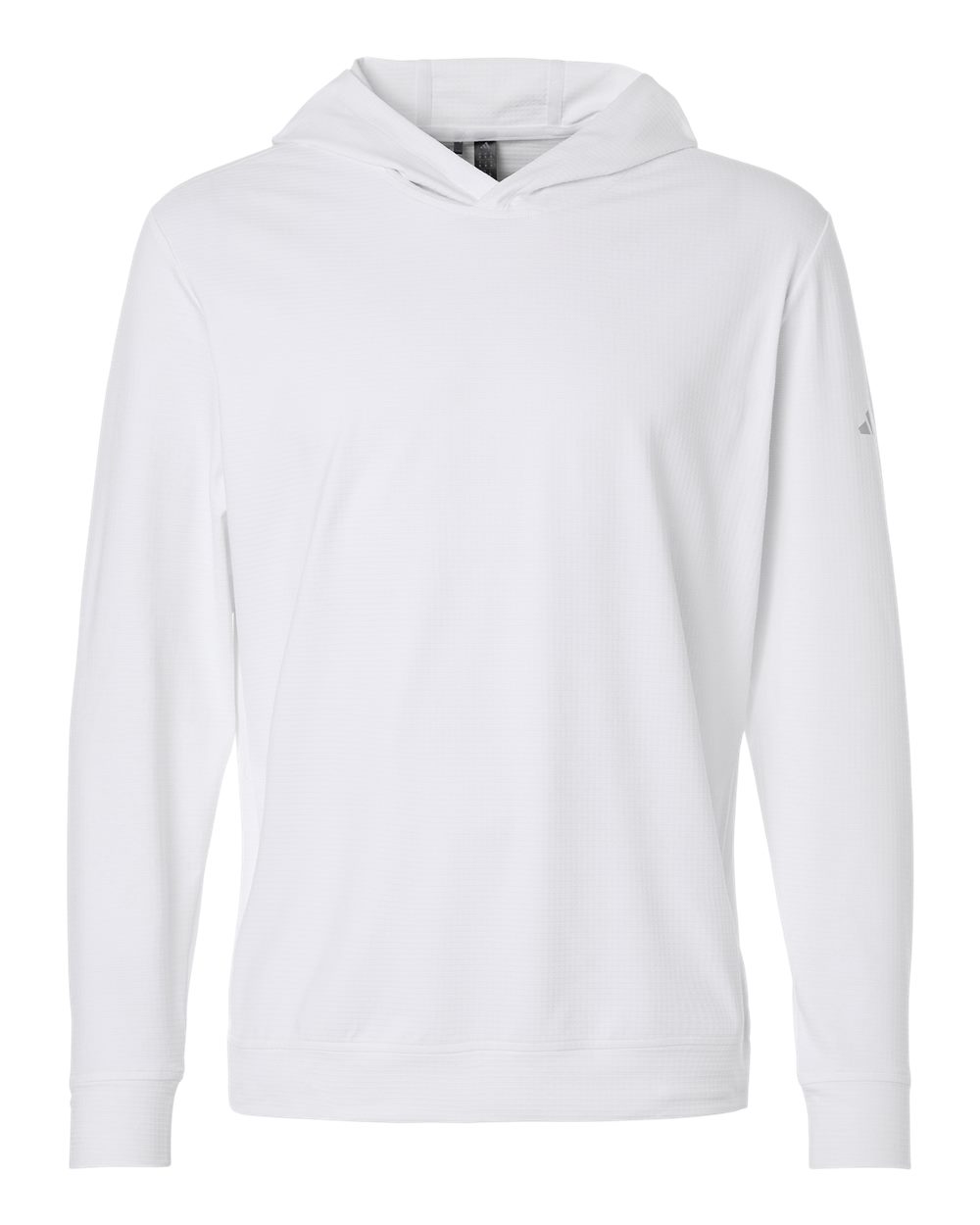 Men's Elevated Performance Hoodie in White - flat front