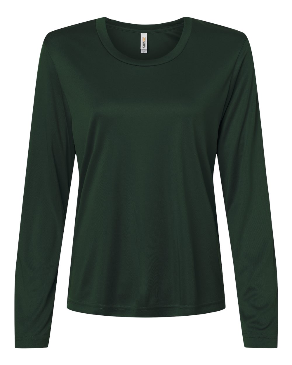 Women's Capital Performance Long Sleeve Tee in Forest - flat front
