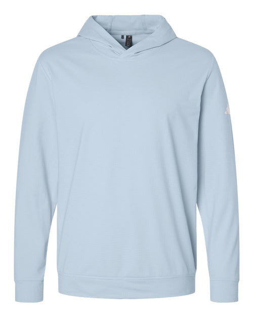 Men's Elevated Performance Hoodie in Crystal Sky - flat front