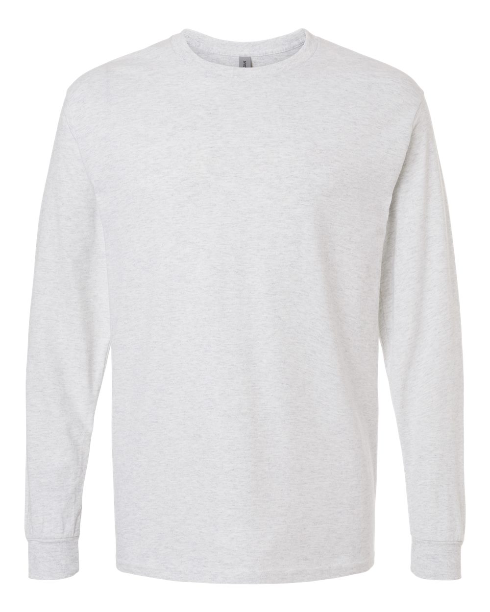Unisex Long Sleeve T-Shirt in Ash - flat front