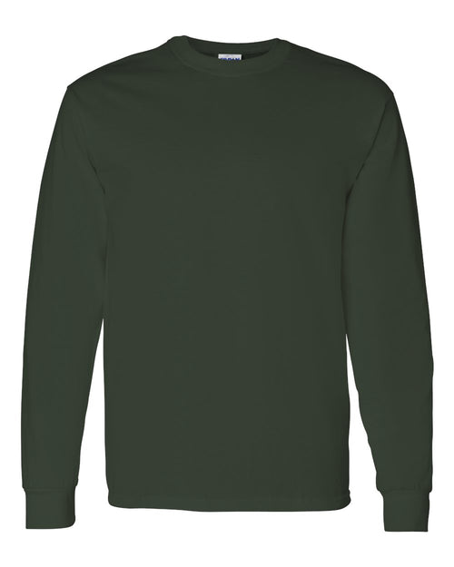 Unisex Long Sleeve T-Shirt in Forest - flat front