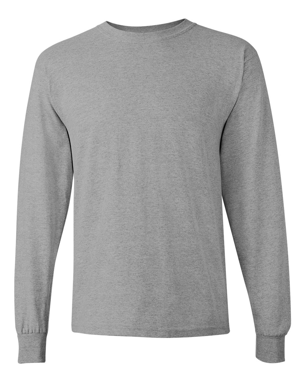 Unisex Long Sleeve T-Shirt in Sport Grey - flat front