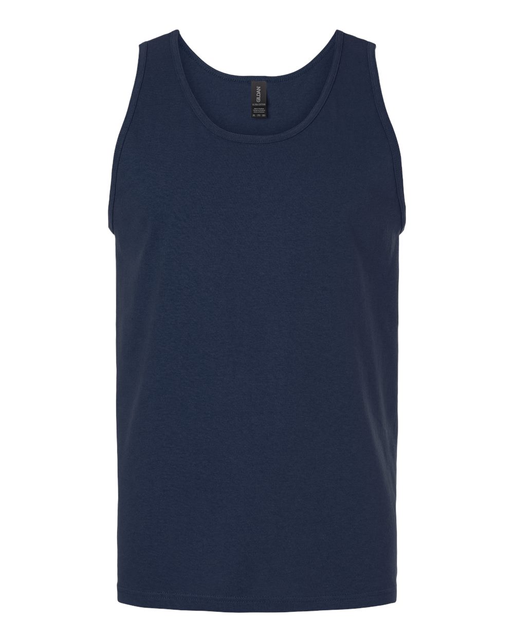 Unisex Tank Top in Navy - flat front