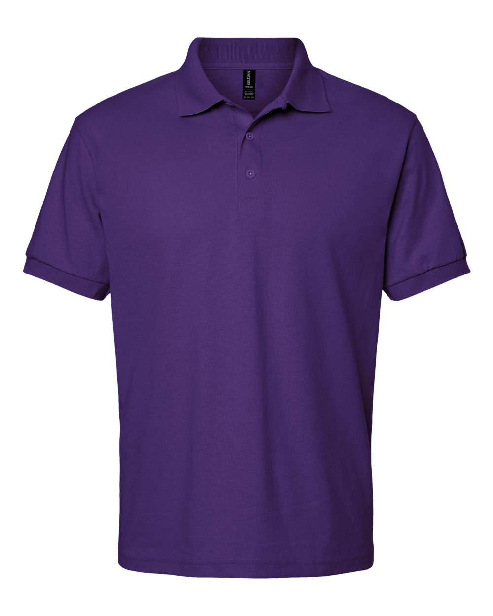 Unisex Pique Polo in Purple - flat front