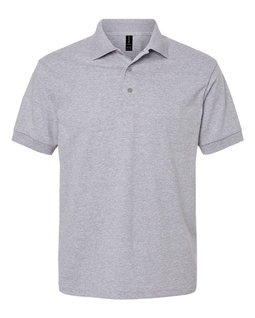 Unisex Pique Polo in Sport Grey - flat front
