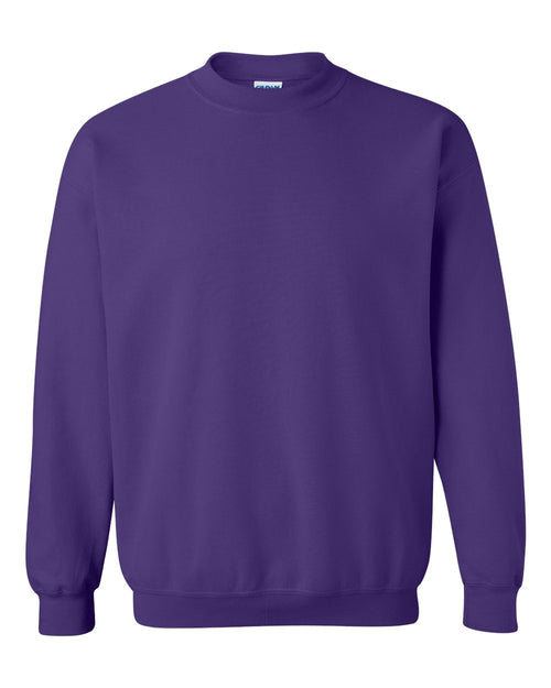 Unisex Heavy Blend™ Crewneck Sweatshirt in Purple - flat front