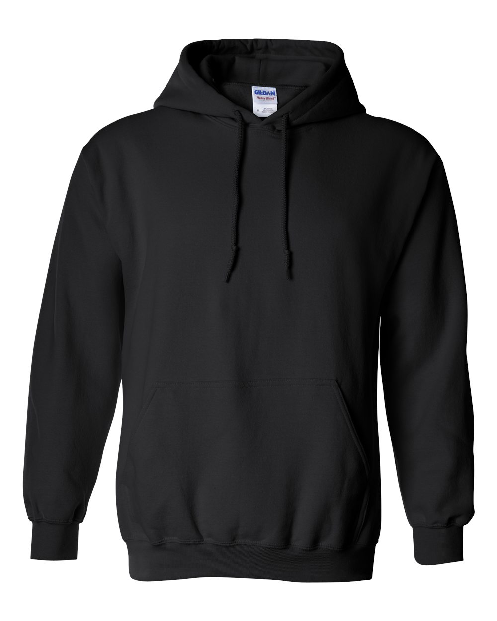 Unisex Heavy Blend™ Hooded Sweatshirt in Black - flat front