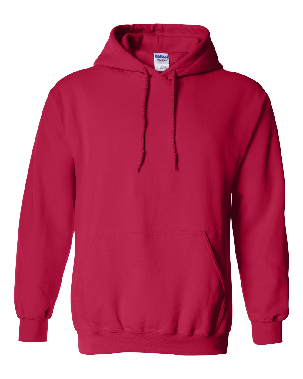 Unisex Heavy Blend™ Hooded Sweatshirt in Cherry Red - flat front