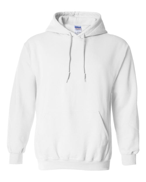 Unisex Heavy Blend™ Hooded Sweatshirt in White - flat front