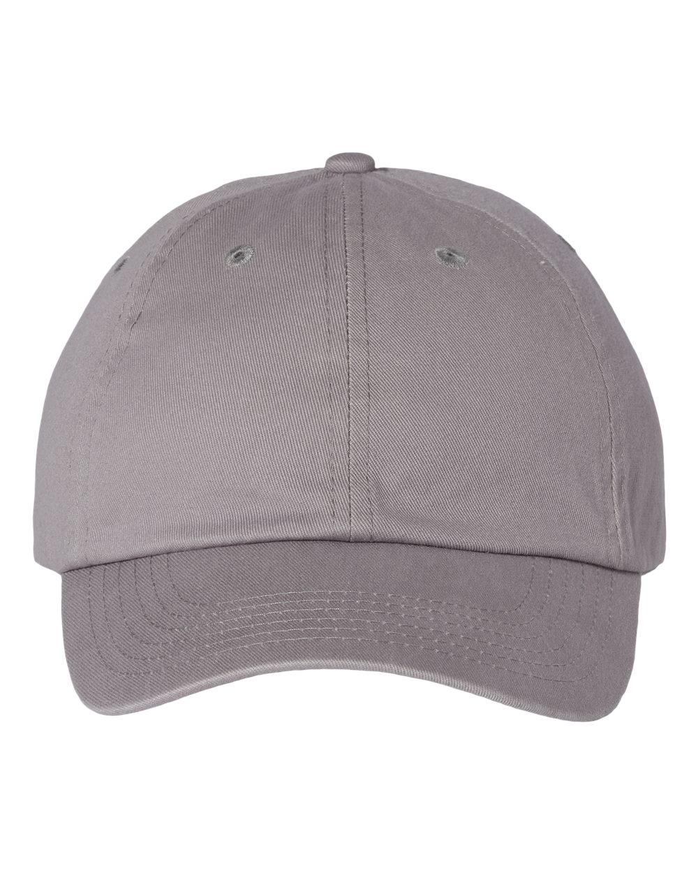 Bio-Washed Classic Dad Hat in Grey - flat front