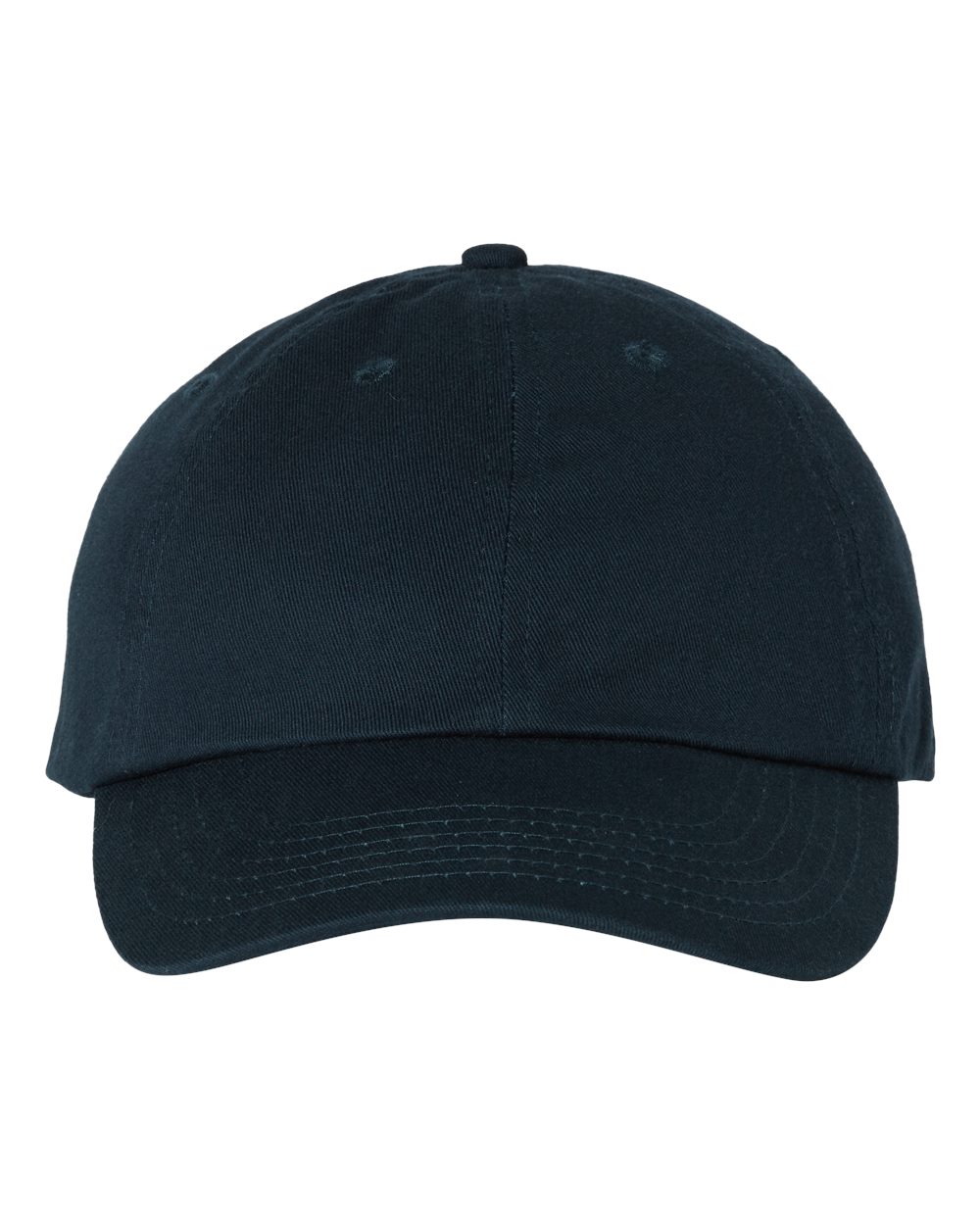 Bio-Washed Classic Dad Hat in Navy - flat front