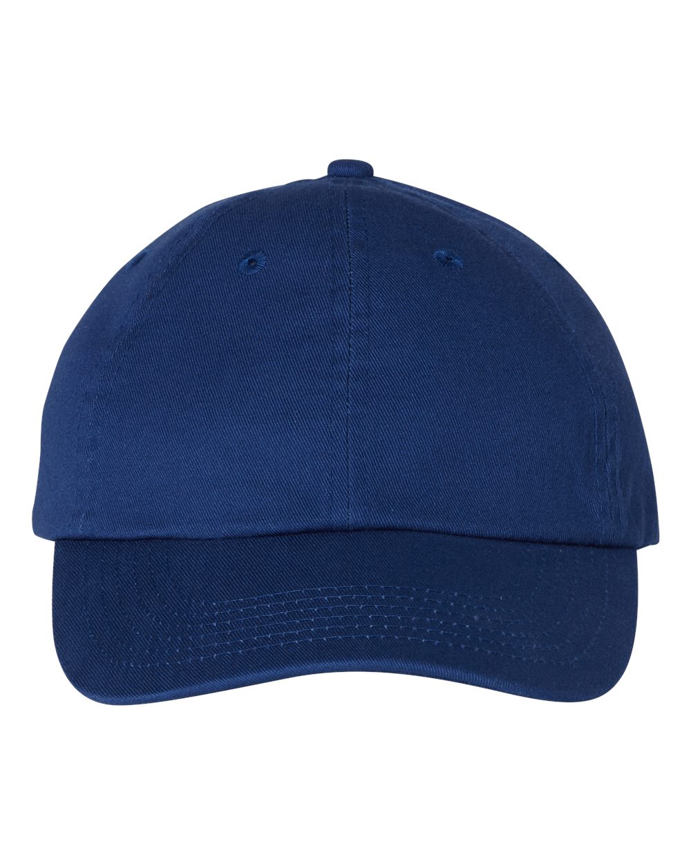 Bio-Washed Classic Dad Hat in Royal - flat front