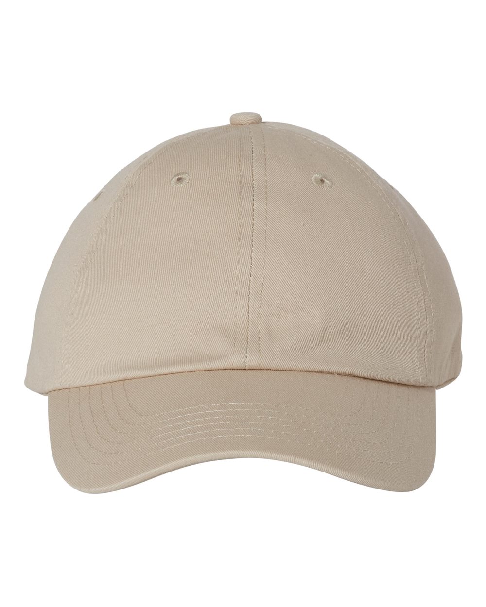 Bio-Washed Classic Dad Hat in Stone - flat front