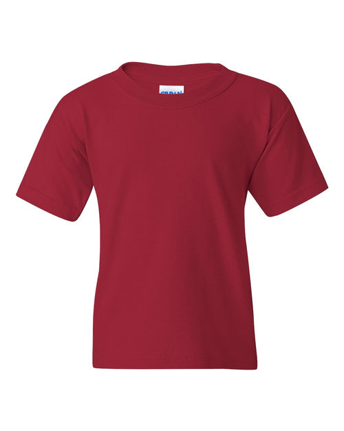 Youth T-Shirt in Cardinal - flat front