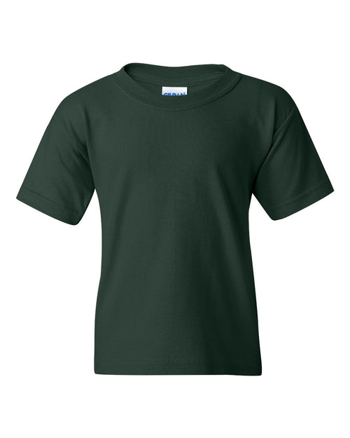 Youth T-Shirt in Forest Green - flat front