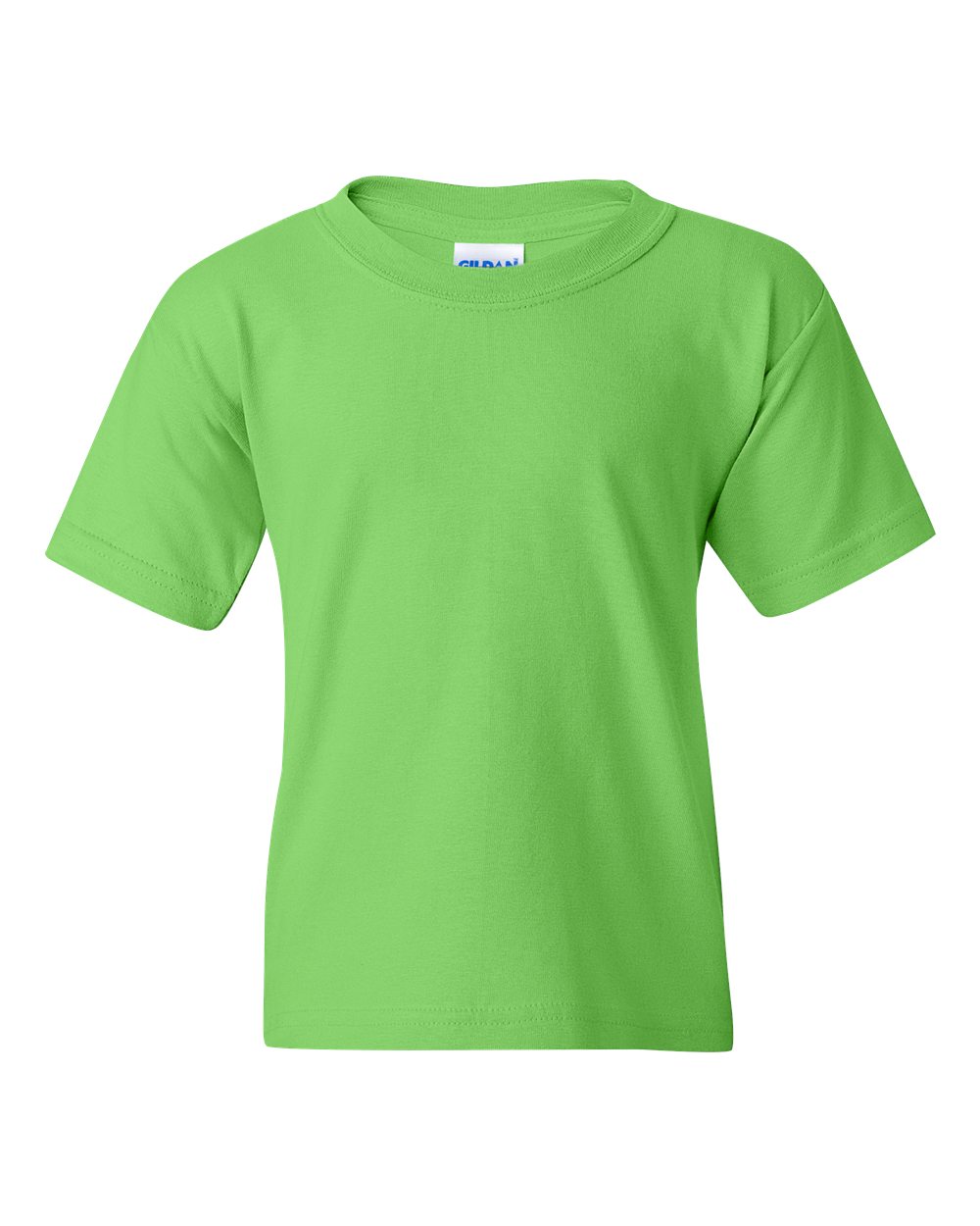 Youth T-Shirt in Lime - flat front