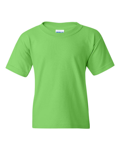 Youth T-Shirt in Lime - flat front