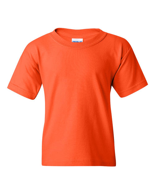 Youth T-Shirt in Orange - flat front