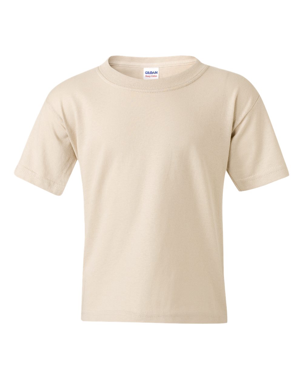 Youth T-Shirt in Sand - flat front