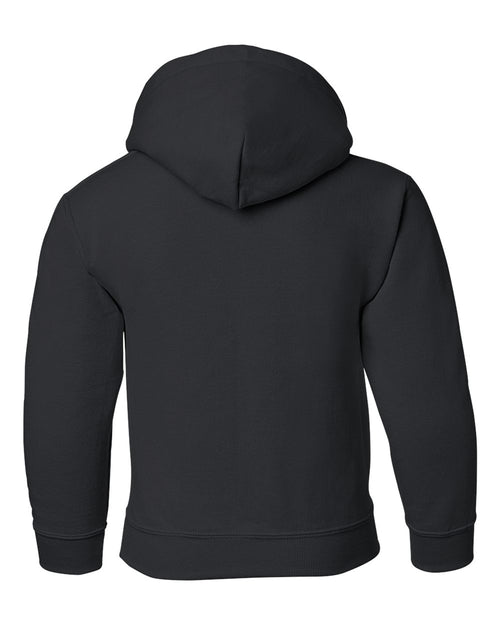 Youth Heavy Blend hoodie, flat back