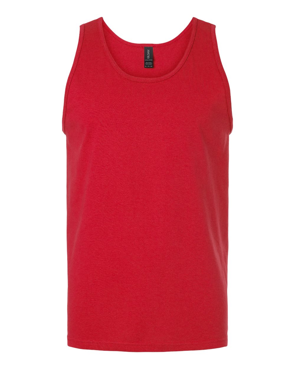 Unisex Tank Top in Red - flat front