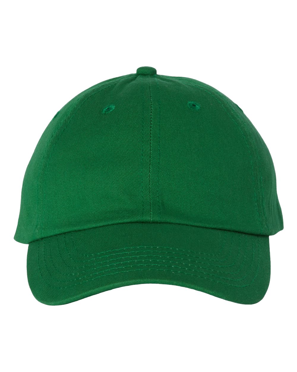 Bio-Washed Classic Dad Hat in Kelly - flat front