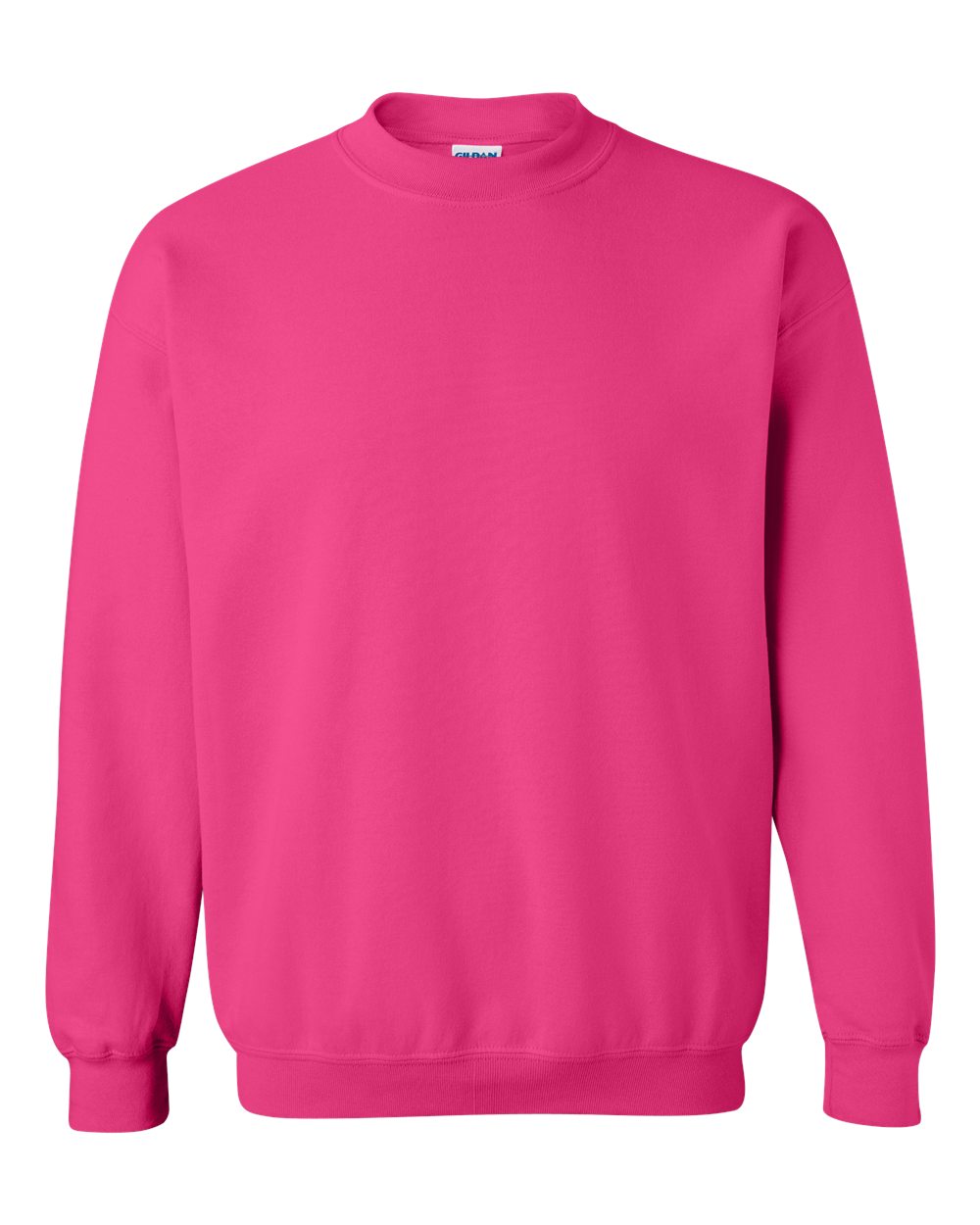 Unisex Heavy Blend™ Crewneck Sweatshirt in Heliconia - flat front
