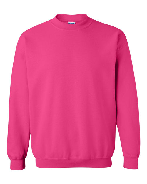 Unisex Heavy Blend™ Crewneck Sweatshirt in Heliconia - flat front