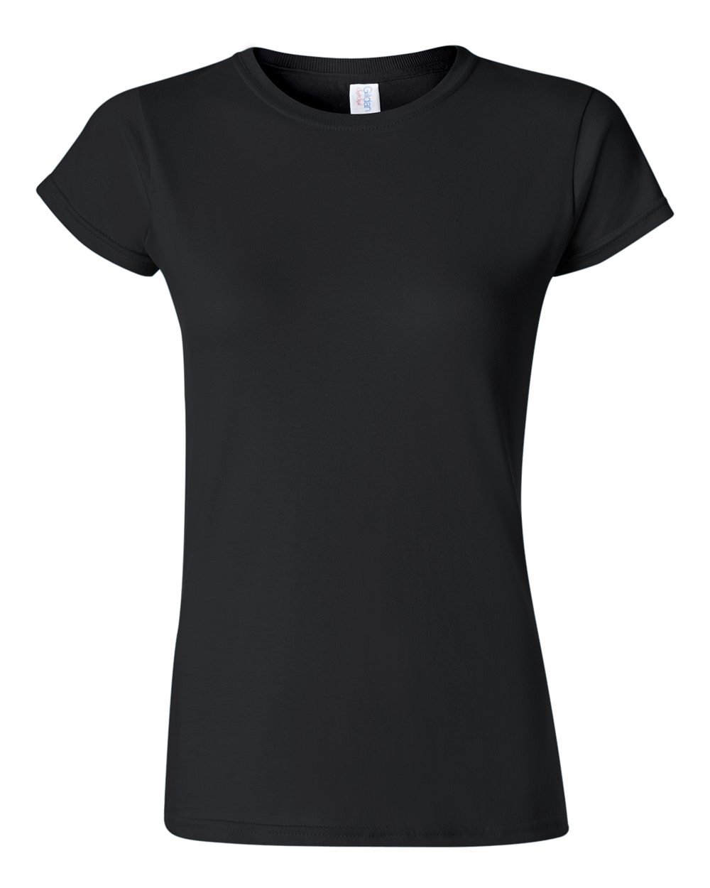 Women's T-Shirt in Black - flat front