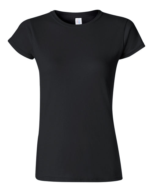 Women's T-Shirt in Black - flat front