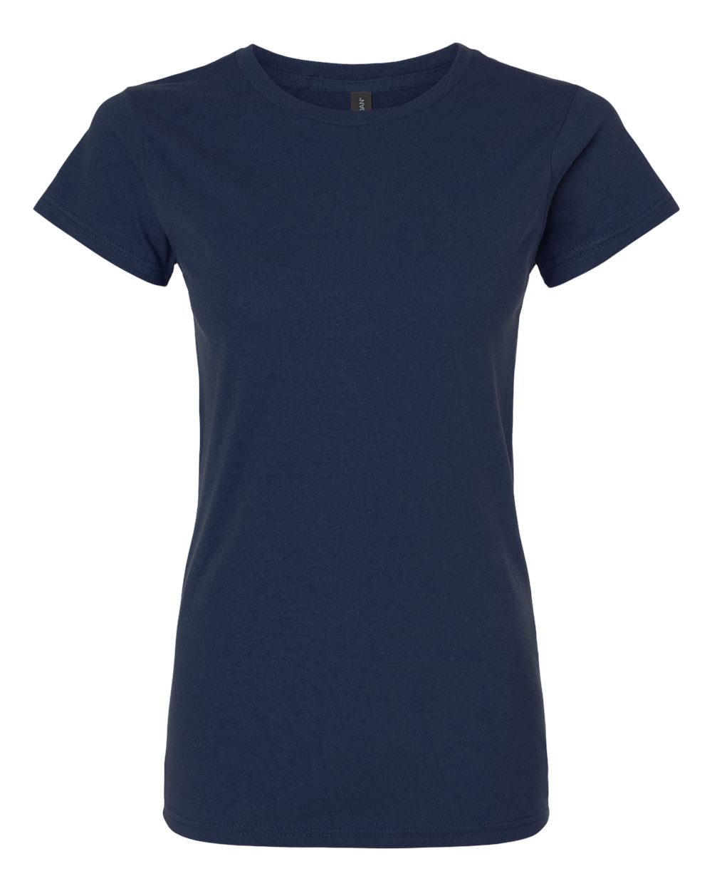 Women's T-Shirt in Navy - flat front