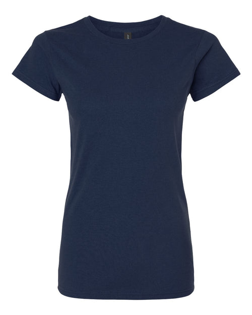 Women's T-Shirt in Navy - flat front