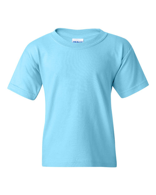 Youth T-Shirt in Sky - flat front
