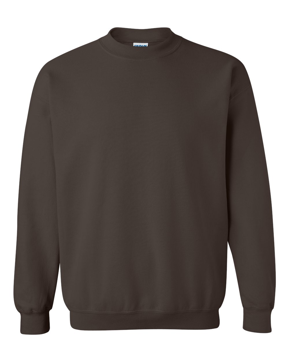 Unisex Heavy Blend™ Crewneck Sweatshirt in Dark Chocolate - flat front