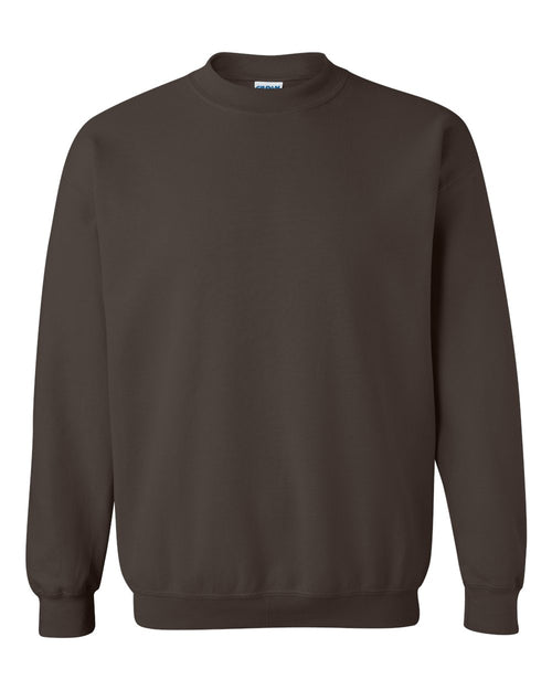 Unisex Heavy Blend™ Crewneck Sweatshirt in Dark Chocolate - flat front