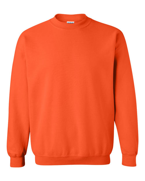 Unisex Heavy Blend™ Crewneck Sweatshirt in Orange - flat front