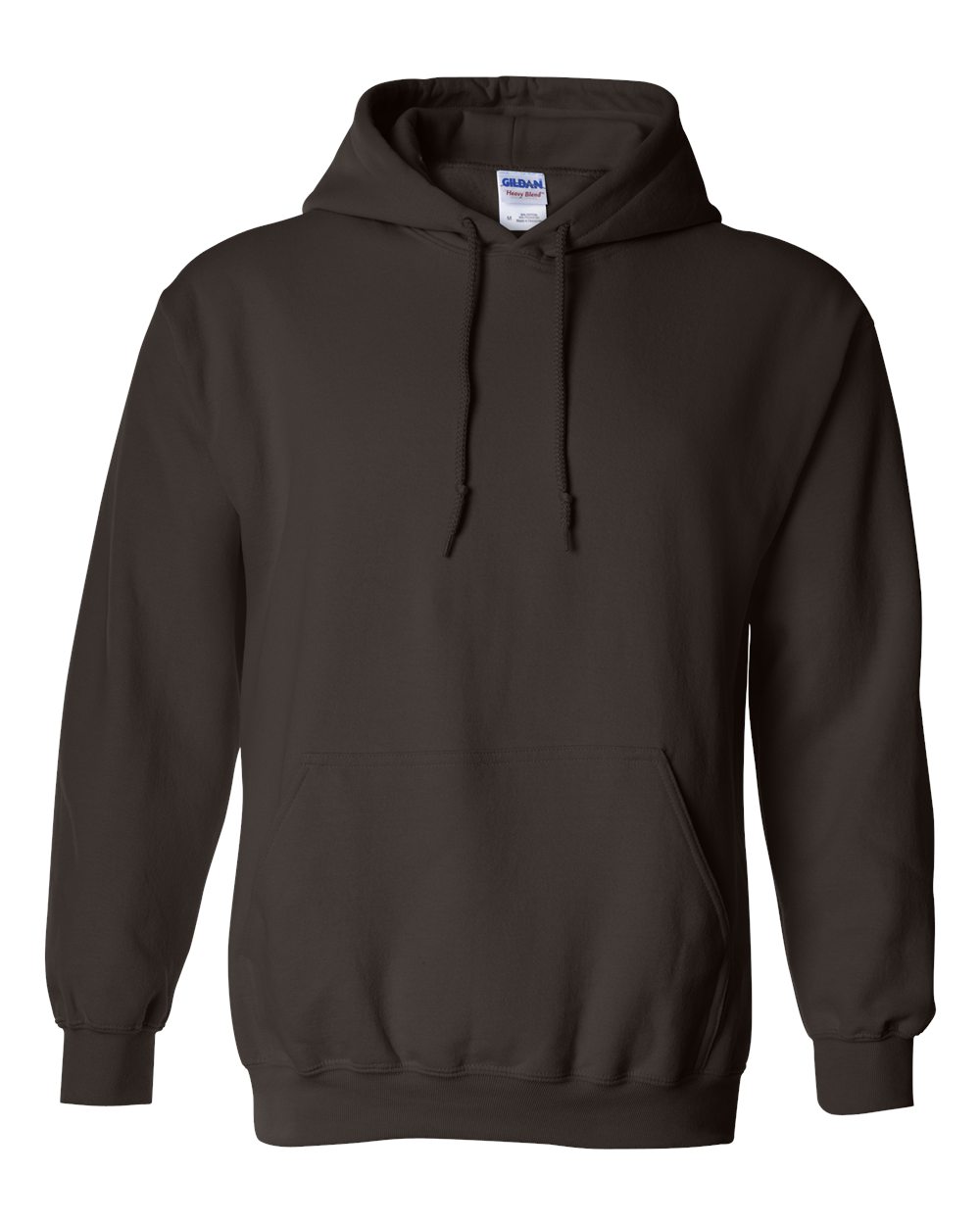 Unisex Heavy Blend™ Hooded Sweatshirt in Dark Chocolate - flat front