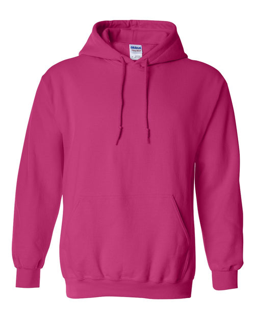 Unisex Heavy Blend™ Hooded Sweatshirt in Heliconia - flat front