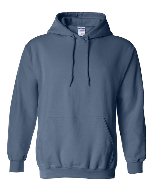 Unisex Heavy Blend™ Hooded Sweatshirt in Indigo Blue - flat front