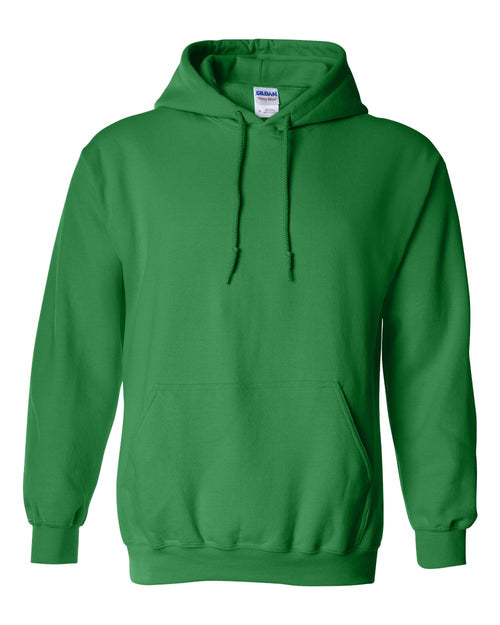 Unisex Heavy Blend™ Hooded Sweatshirt in Irish Green - flat front