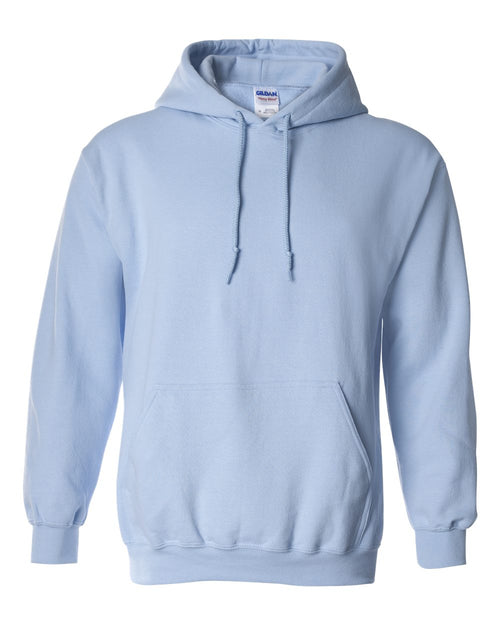 Unisex Heavy Blend™ Hooded Sweatshirt in Light Blue - flat front