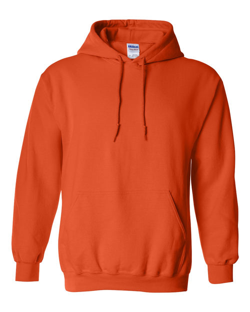 Unisex Heavy Blend™ Hooded Sweatshirt in Orange - flat front