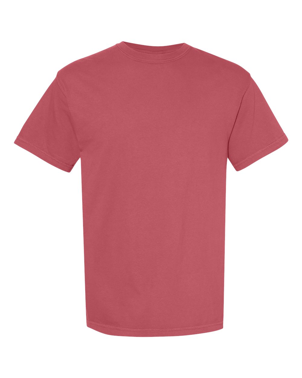 Unisex T-Shirt in Crimson - flat front