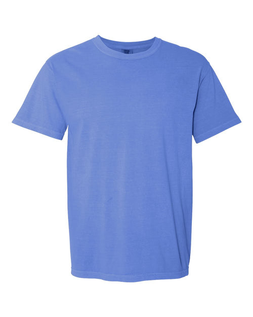 Unisex T-Shirt in Flo Blue - flat front